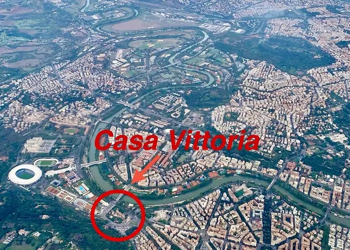 Casa Vittoria Stadio Olimpico Con Panorama Roma